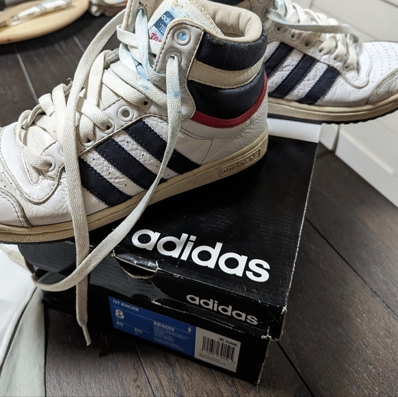 RETRO! Classic Adidas Originals Top Ten Hi Mens Leather Athletic sneaker size 7. - Picture 11 of 11